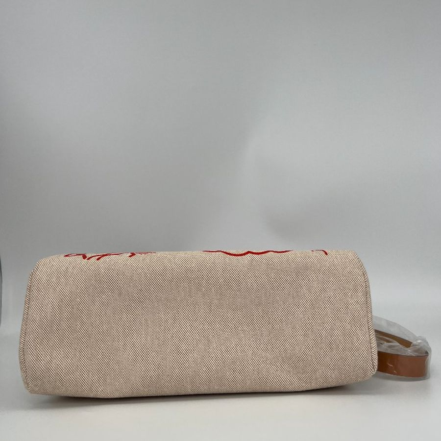 【Hermes】Herbag Zip 31 限定飛馬米色帆布x棕色牛皮手提肩背包-4