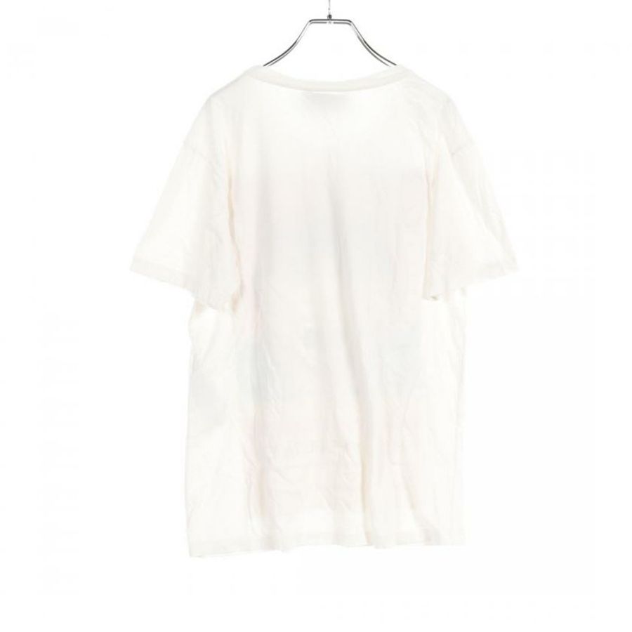 【日本直送】 GUCCI T-shirt cotton white multicolor tiger print damage processing-1