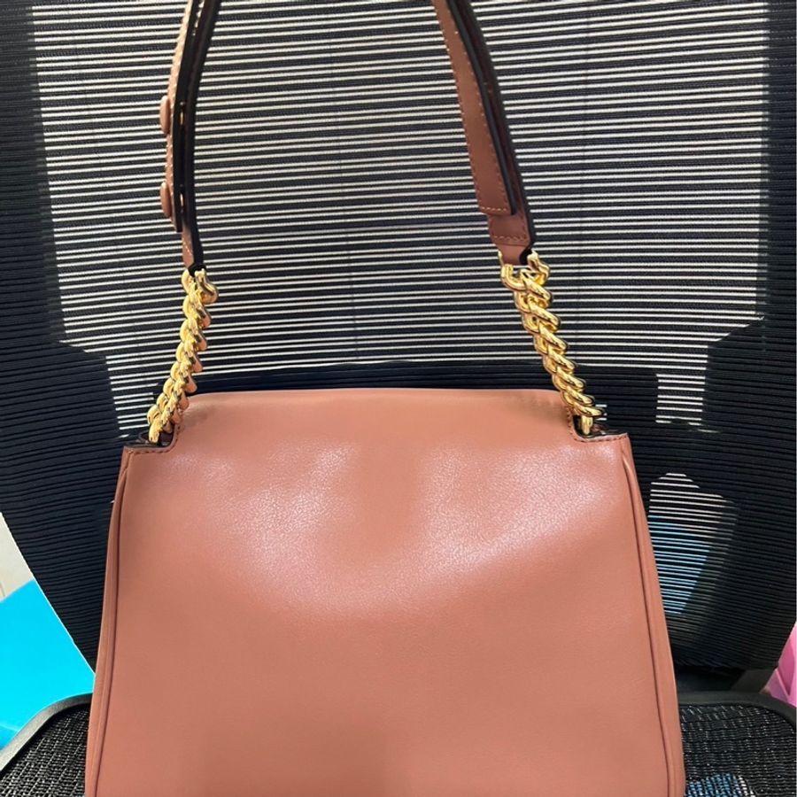 THE J MARC CHAIN SATCHEL 咖啡色-1