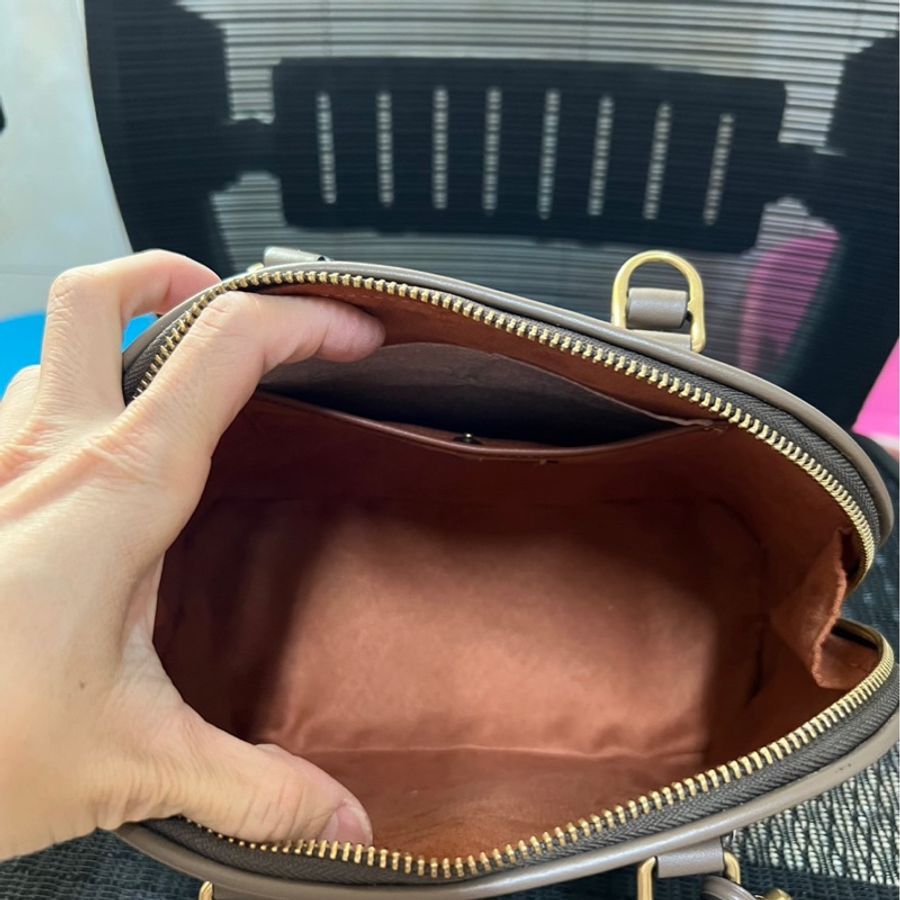 THE J MARC CHAIN SATCHEL 咖啡色-6