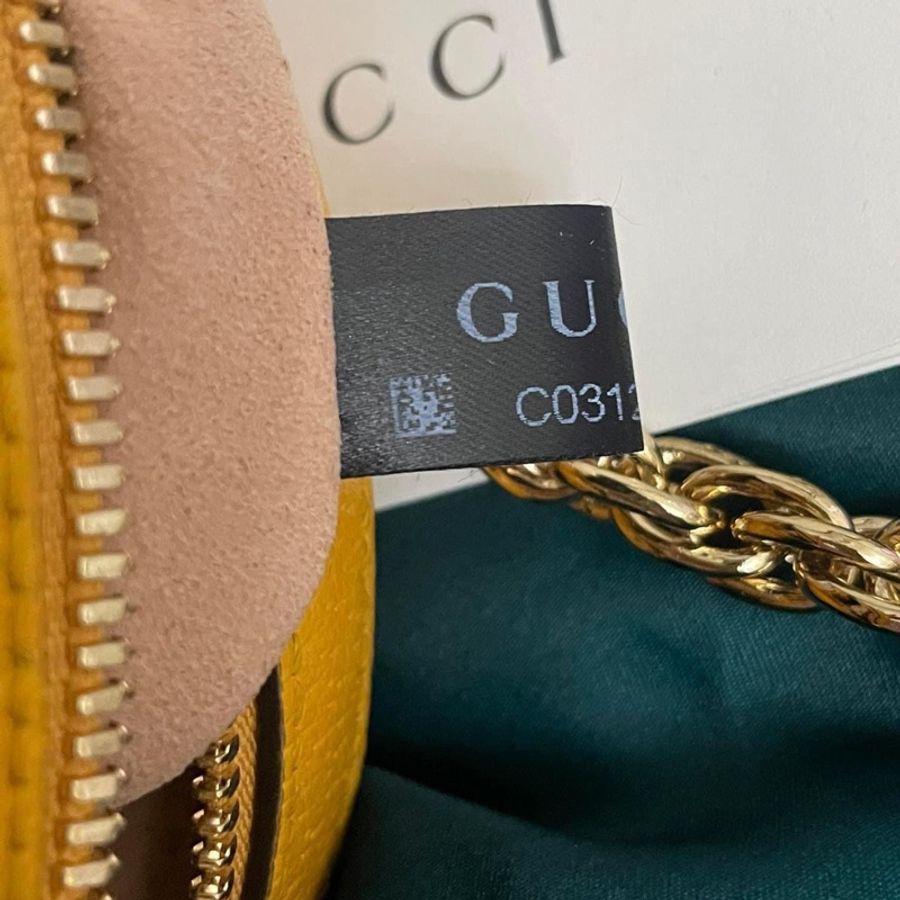 二手正品/近全新Gucci Ophidia Flora系列/Gucci 花卉圓餅包~看圖看內文-5