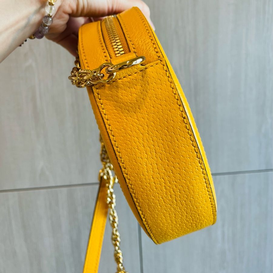 二手正品/近全新Gucci Ophidia Flora系列/Gucci 花卉圓餅包~看圖看內文-17