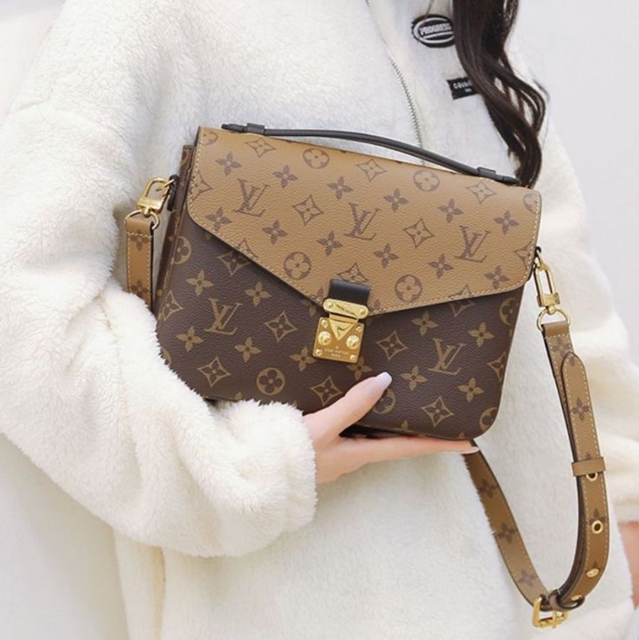 LV 拼色 M44876 郵差包 Pochette Metis-1