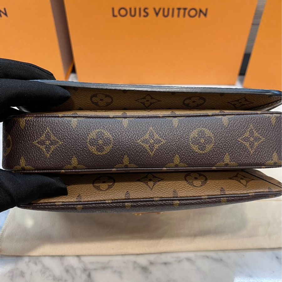 LV 拼色 M44876 郵差包 Pochette Metis-21