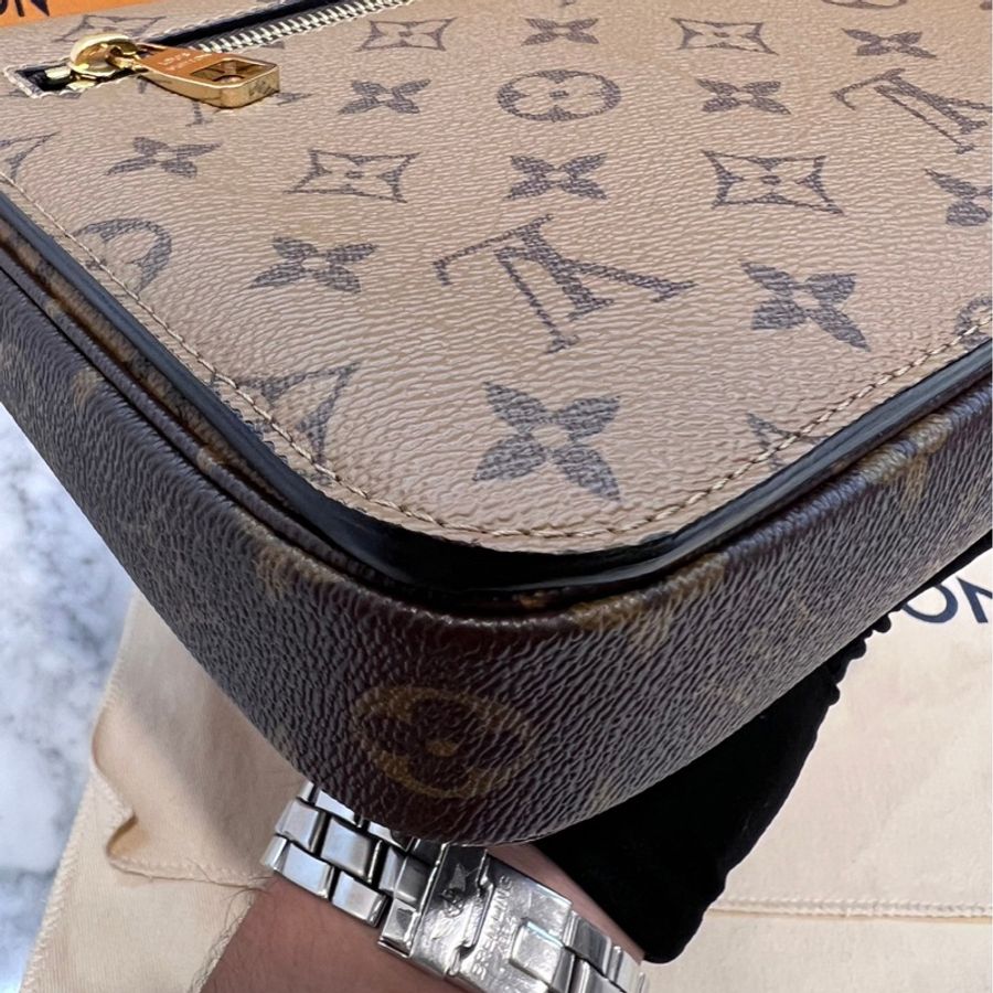 LV 拼色 M44876 郵差包 Pochette Metis-28