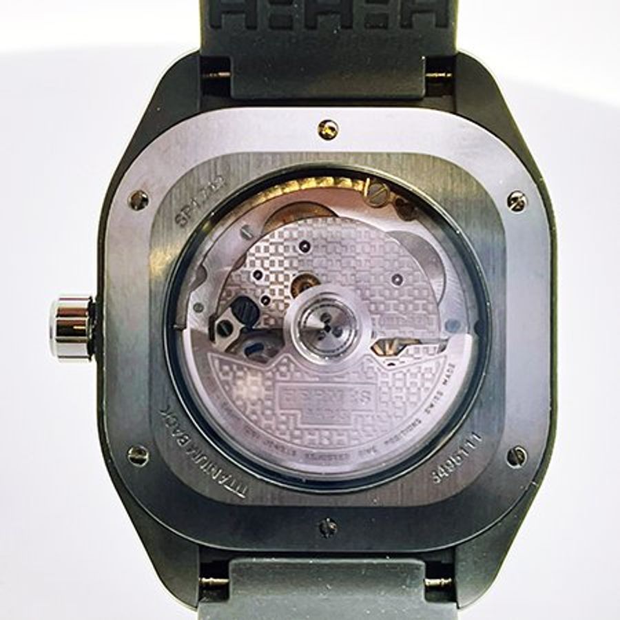 Hermès H08系列黑色陶瓷/石墨烯機械腕錶 39MM SP1.742-3