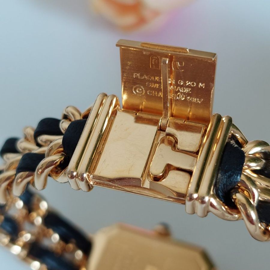 Chanel H0001 🎀現品實拍🎀香奈兒首映系列premiere 手錶L尺寸~二手(整體約9.2成新)-14