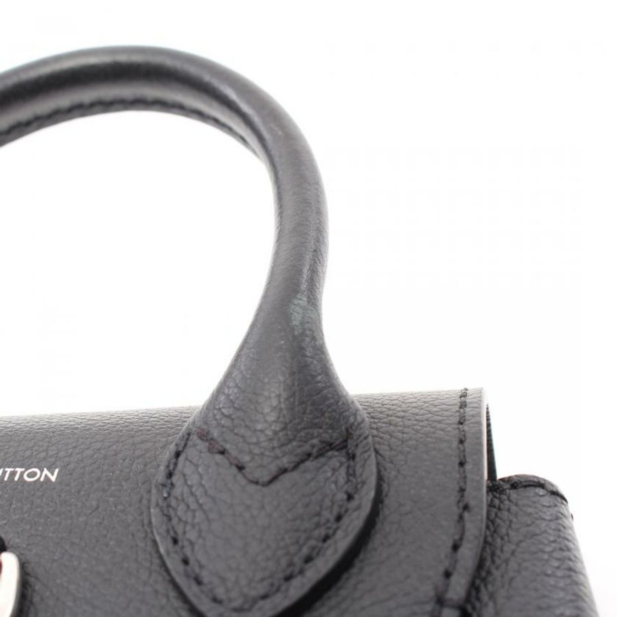 【日本直送】 LOUIS VUITTON lockme 肩膀包 迷你 黑色 迷你肩背包 真皮 黑色-5