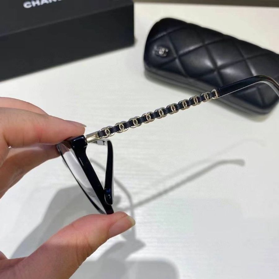 Chanel🤍Ch3408 爆款趙露思同款 鏈條光學眼鏡 可配度數-4