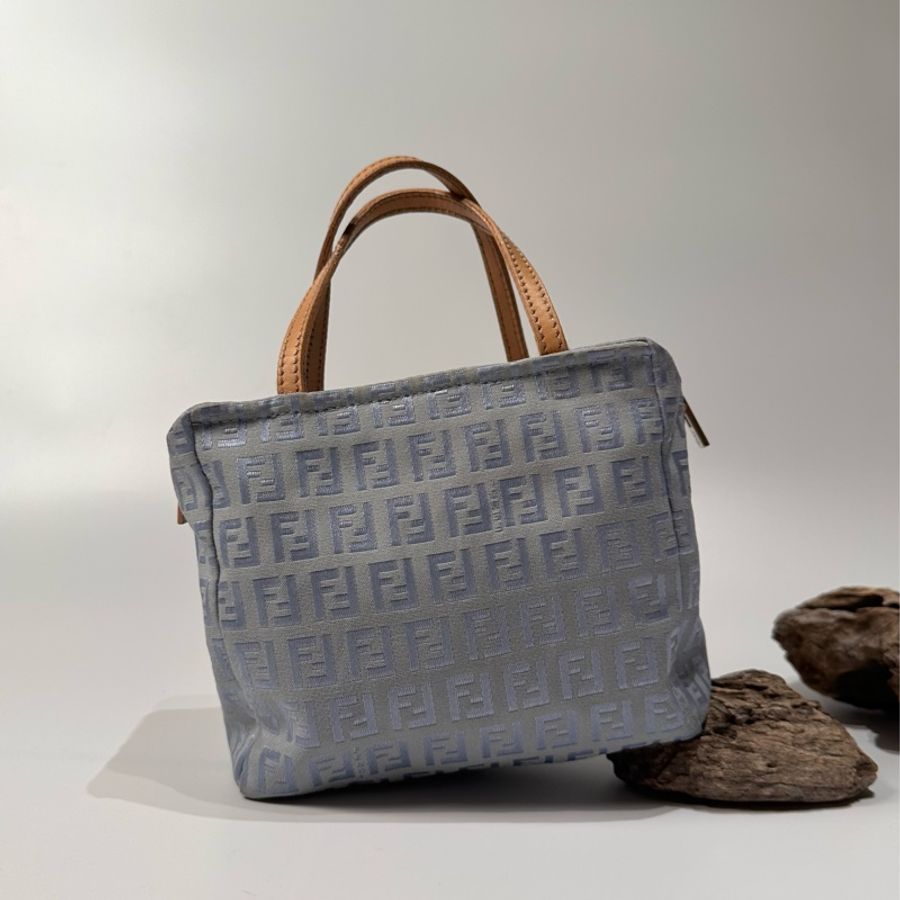 Fendi vintage 日本二手 中古復古古董 經典老花 豆腐包 便當包 小方包 手提包-0