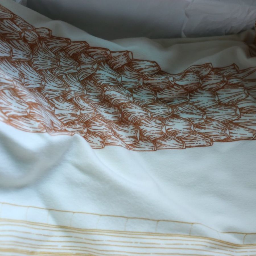 全新折價 Hermes 愛馬仕 棕櫚樹 Palmarum Fortunei blanket羊毛毯 大象灰/蔚藍-6