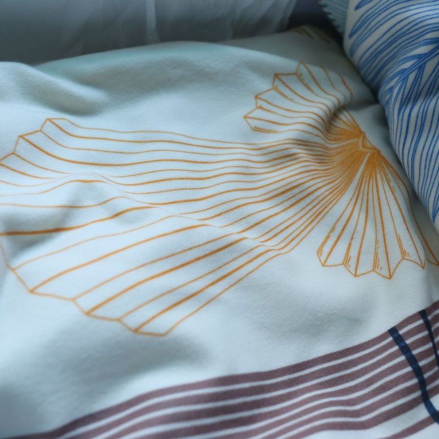 全新折價 Hermes 愛馬仕 棕櫚樹 Palmarum Fortunei blanket羊毛毯 大象灰/蔚藍-7
