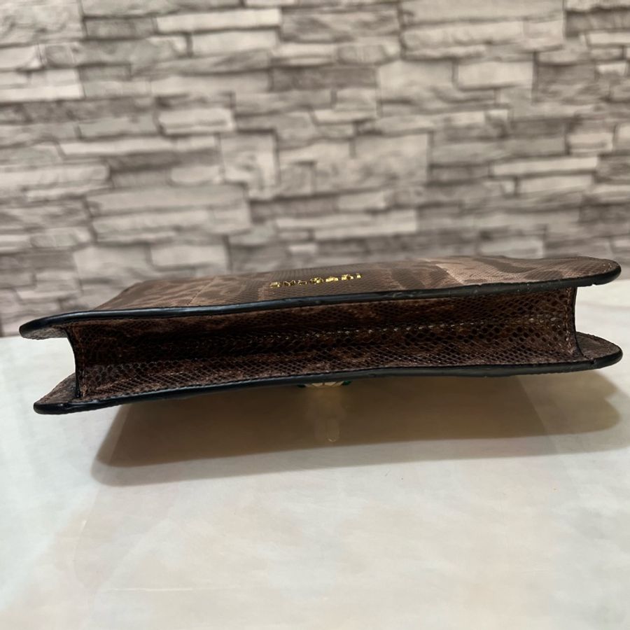 BVLGARI 寶格麗 SERPENTI FOREVER 系列 KARUNG水蛇皮 小號 鏈條包 手提包 單肩包 35074-9