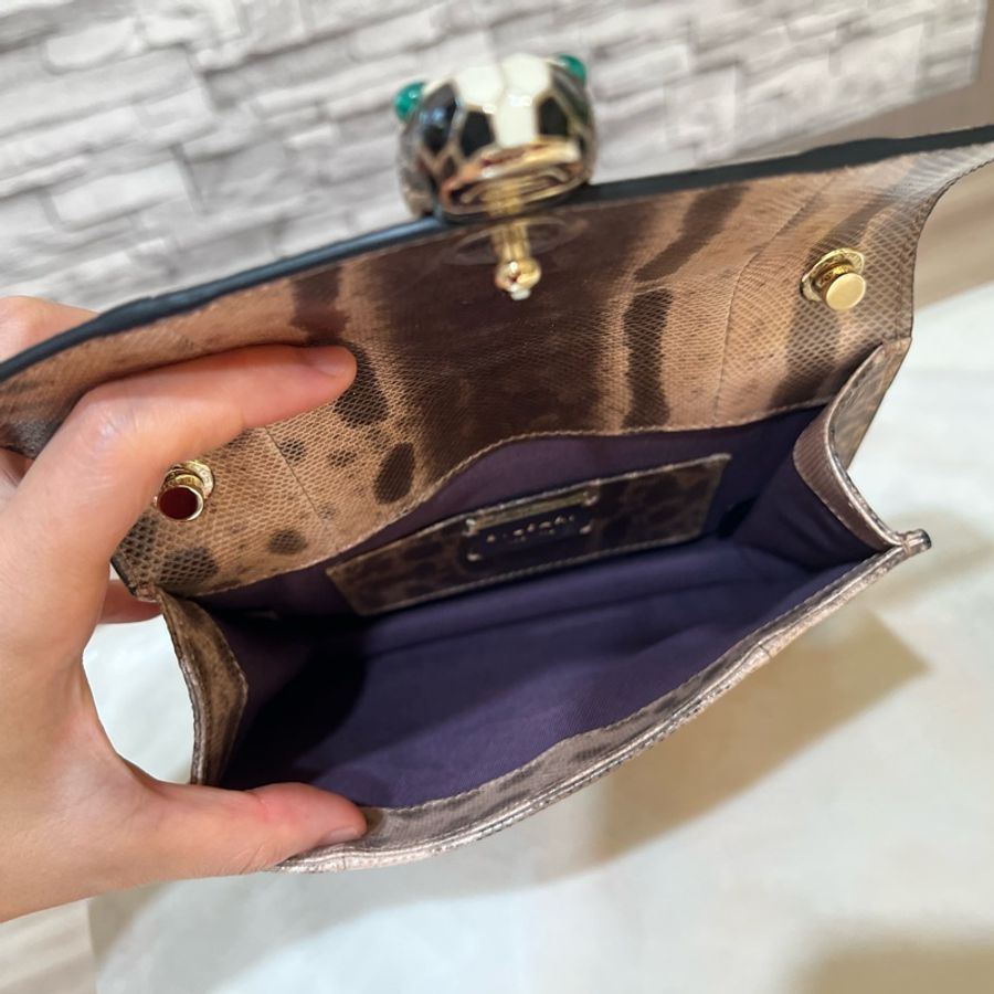 BVLGARI 寶格麗 SERPENTI FOREVER 系列 KARUNG水蛇皮 小號 鏈條包 手提包 單肩包 35074-10