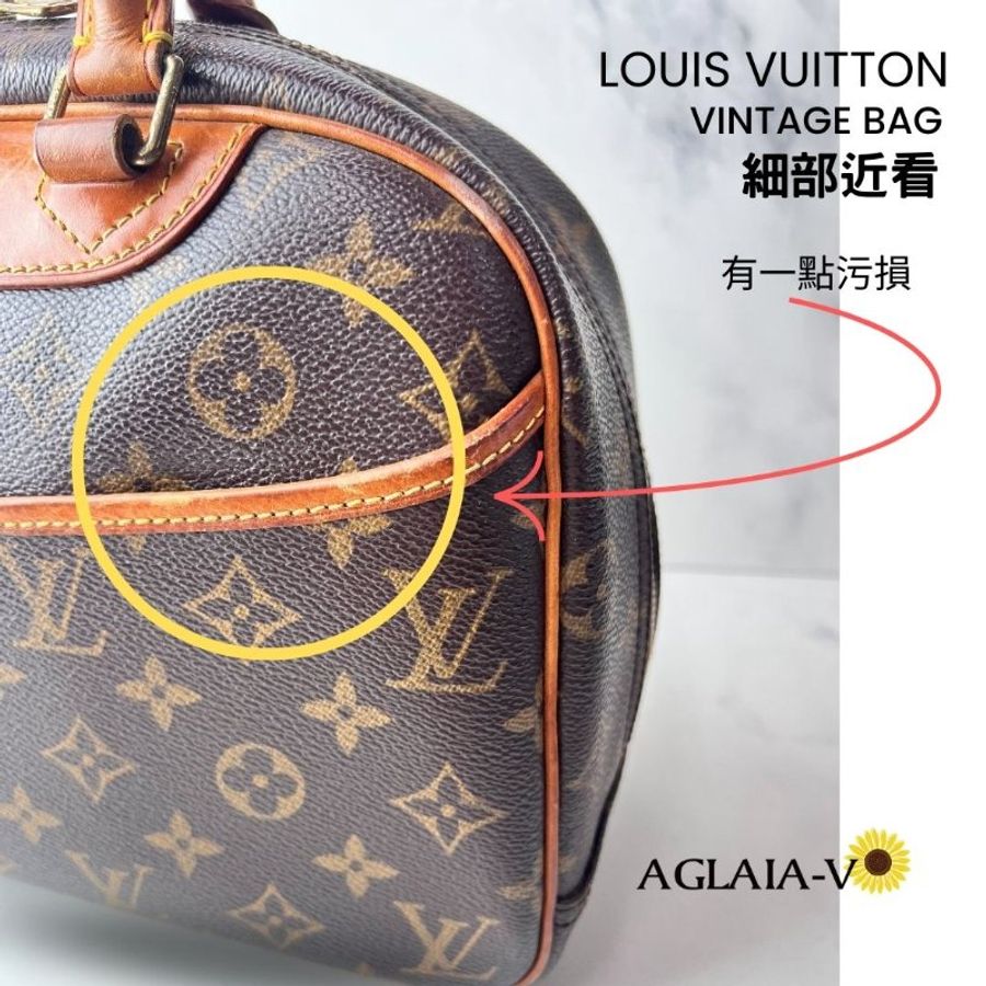 LOUIS VUITTON 正品 絕版品小珍妮包M42228老花款二手手提包-4