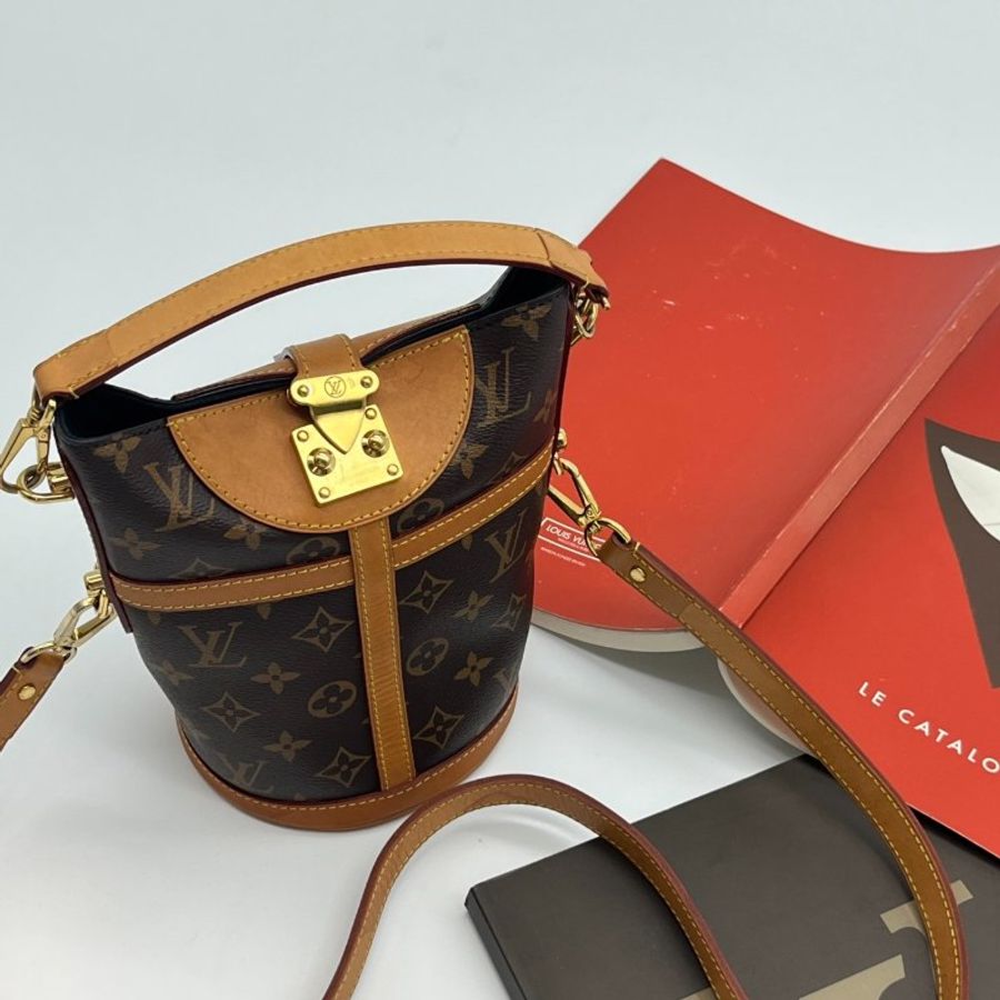 Louis Vuitton LV老花字紋 Duffle Bag薯條包/斜背包/肩背包/手提包-0