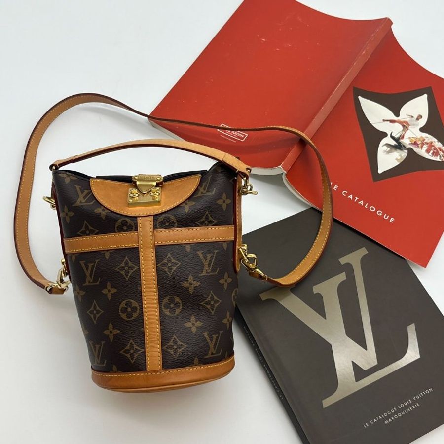 Louis Vuitton LV老花字紋 Duffle Bag薯條包/斜背包/肩背包/手提包-1