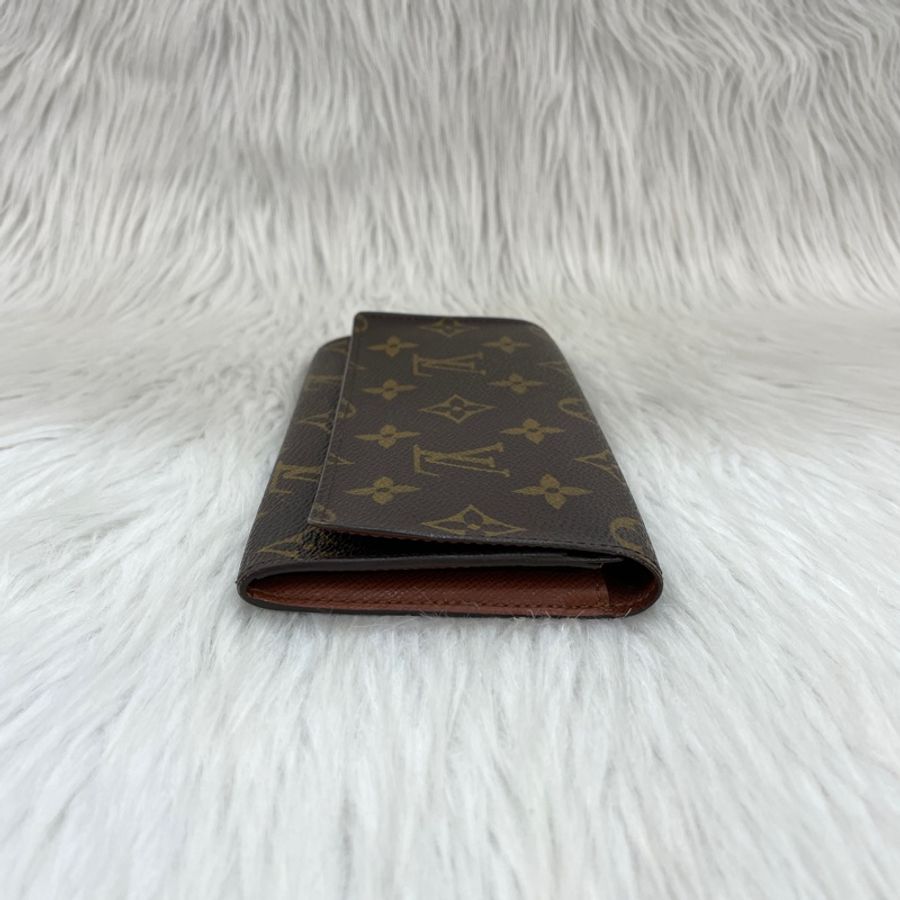 Louis Vuitton M61818原花焦糖內裏翻蓋長夾-4