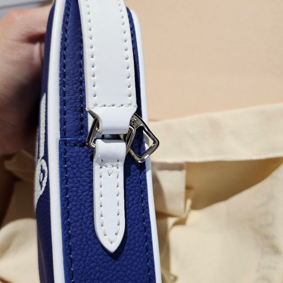 LOUIS VUITTON 限量全皮相機包 藍色小背包 M45893-5