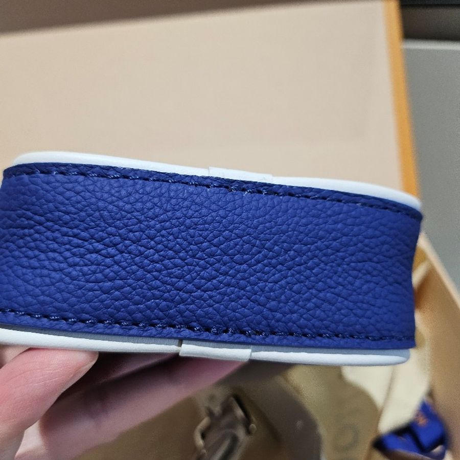 LOUIS VUITTON 限量全皮相機包 藍色小背包 M45893-7