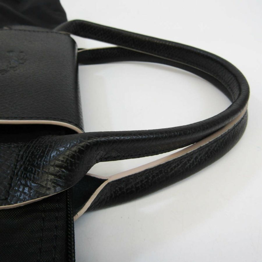 【日本直送】Longchamp Pliage Club Hand M L1623619001 女用尼龍、皮革手提包黑色-5