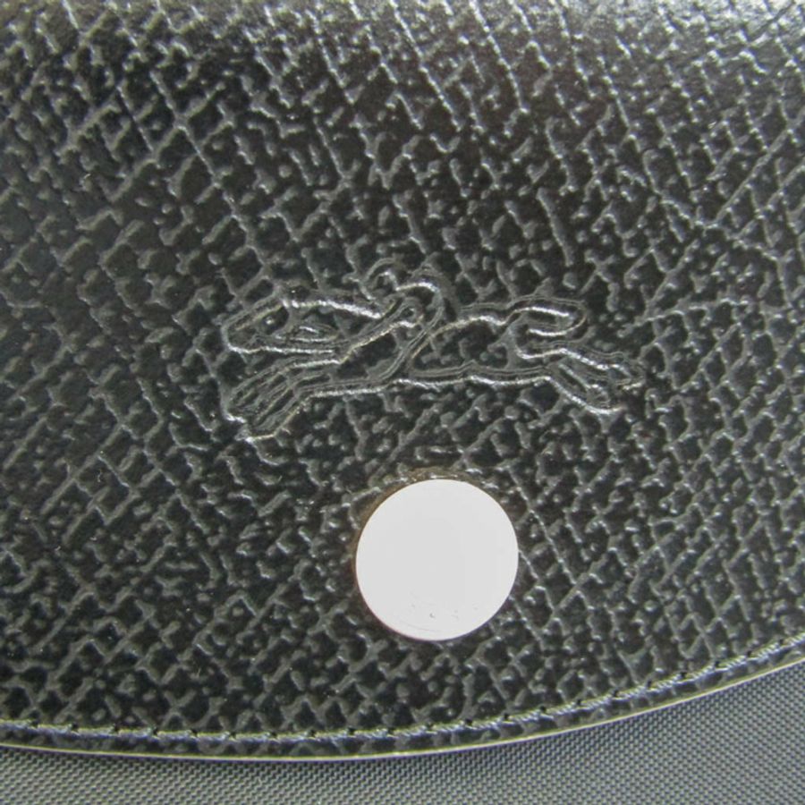 【日本直送】Longchamp Pliage Club Hand M L1623619001 女用尼龍、皮革手提包黑色-6