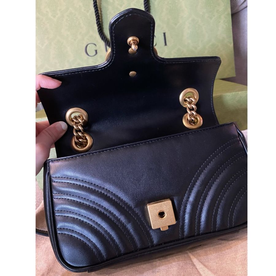 GUCCI GG MARMONT絎縫迷你袋-6