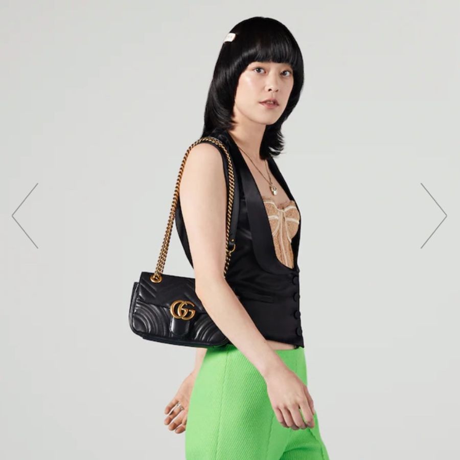 GUCCI GG MARMONT絎縫迷你袋-8