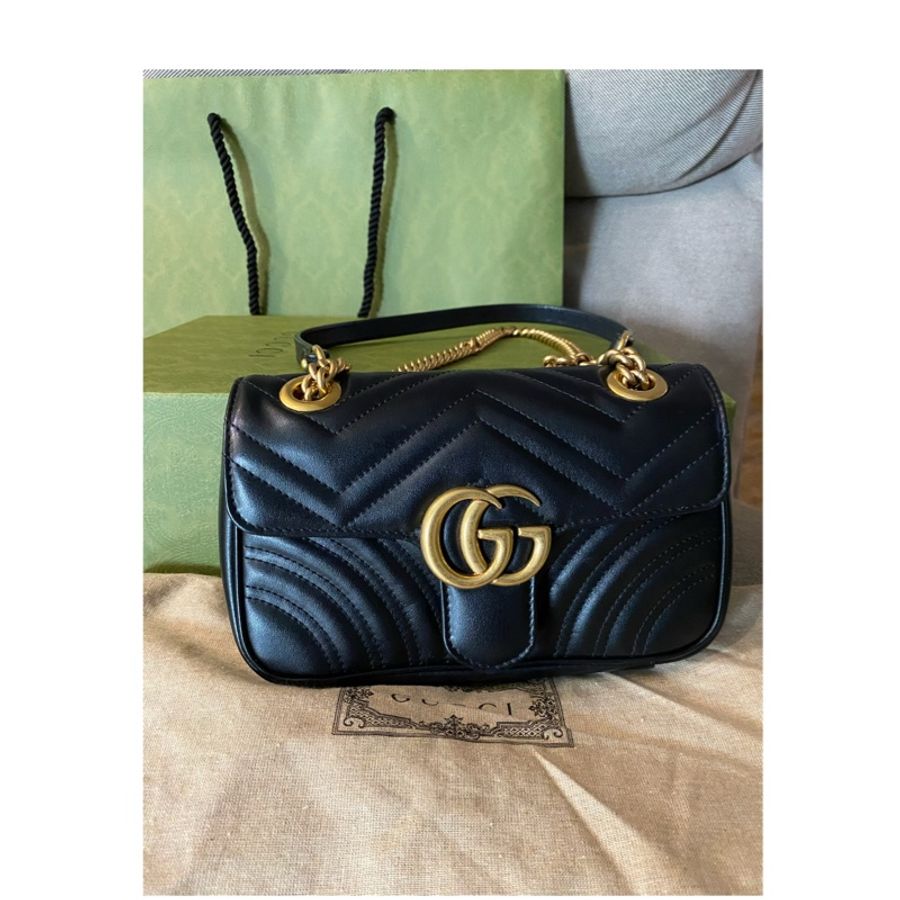 GUCCI GG MARMONT絎縫迷你袋-1