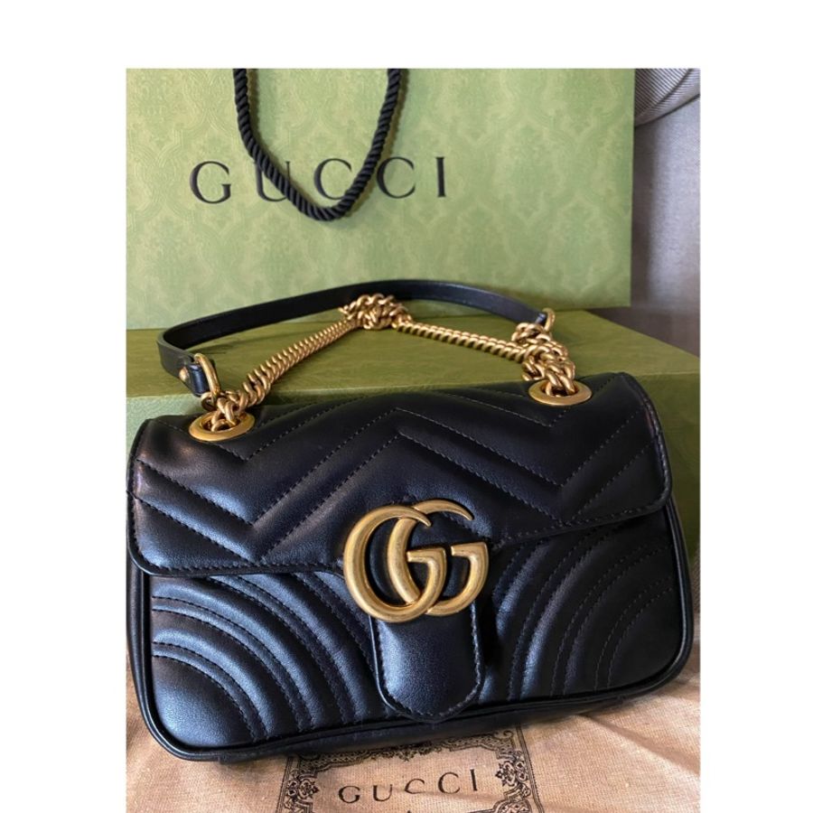 GUCCI GG MARMONT絎縫迷你袋-2