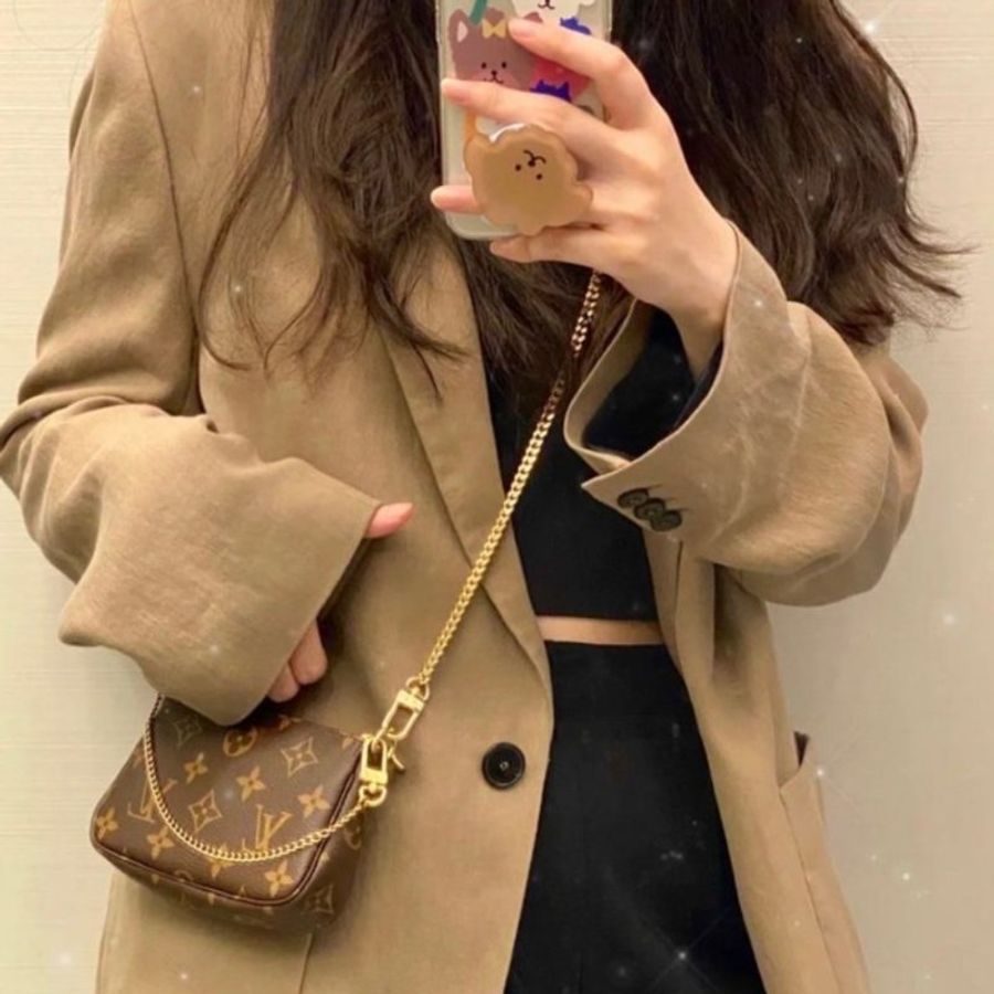 LV 迷你麻將包/腋下包/手提包 M58009 近全新-0