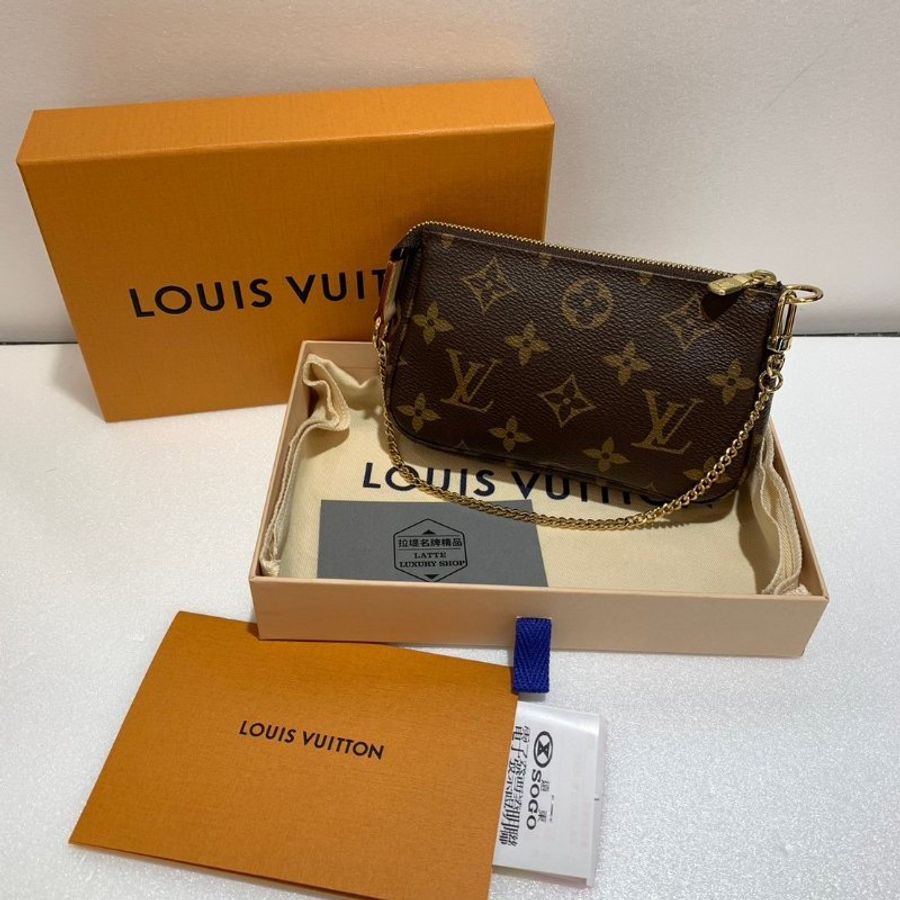 LV 迷你麻將包/腋下包/手提包 M58009 近全新-2
