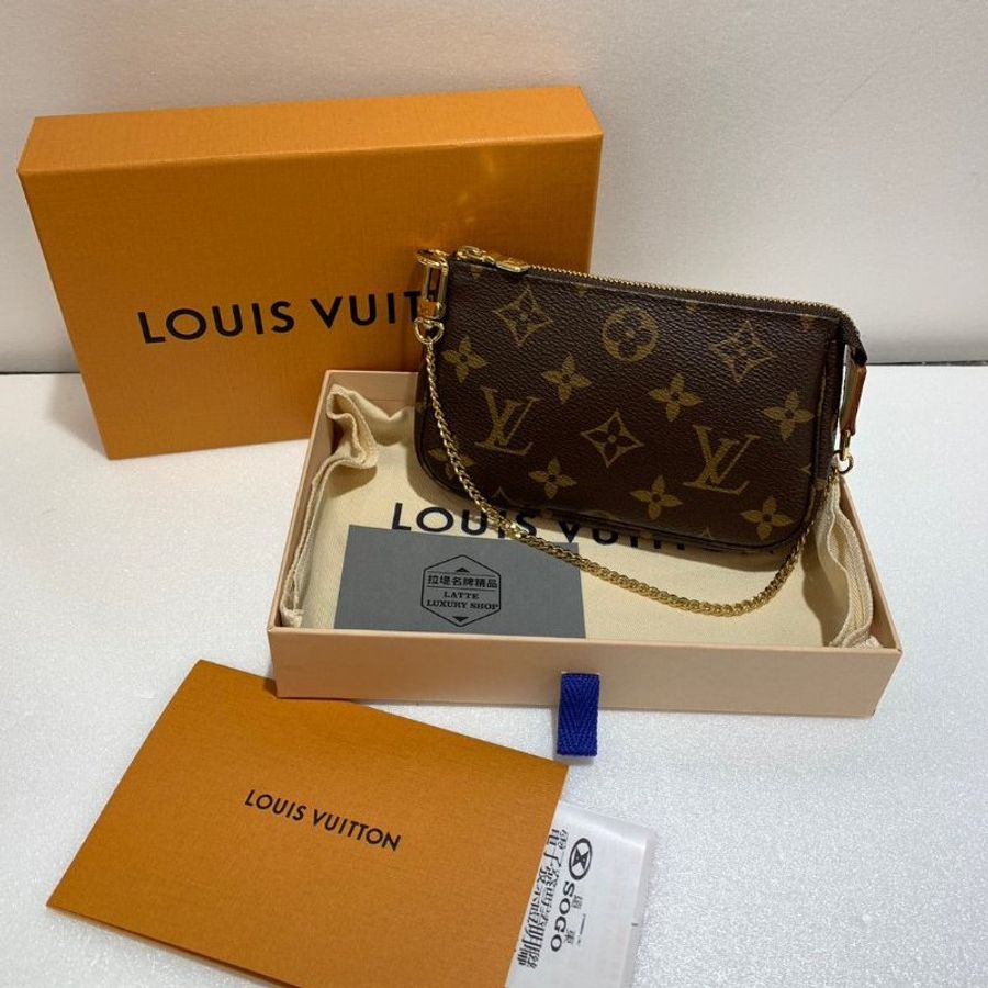 LV 迷你麻將包/腋下包/手提包 M58009 近全新-3
