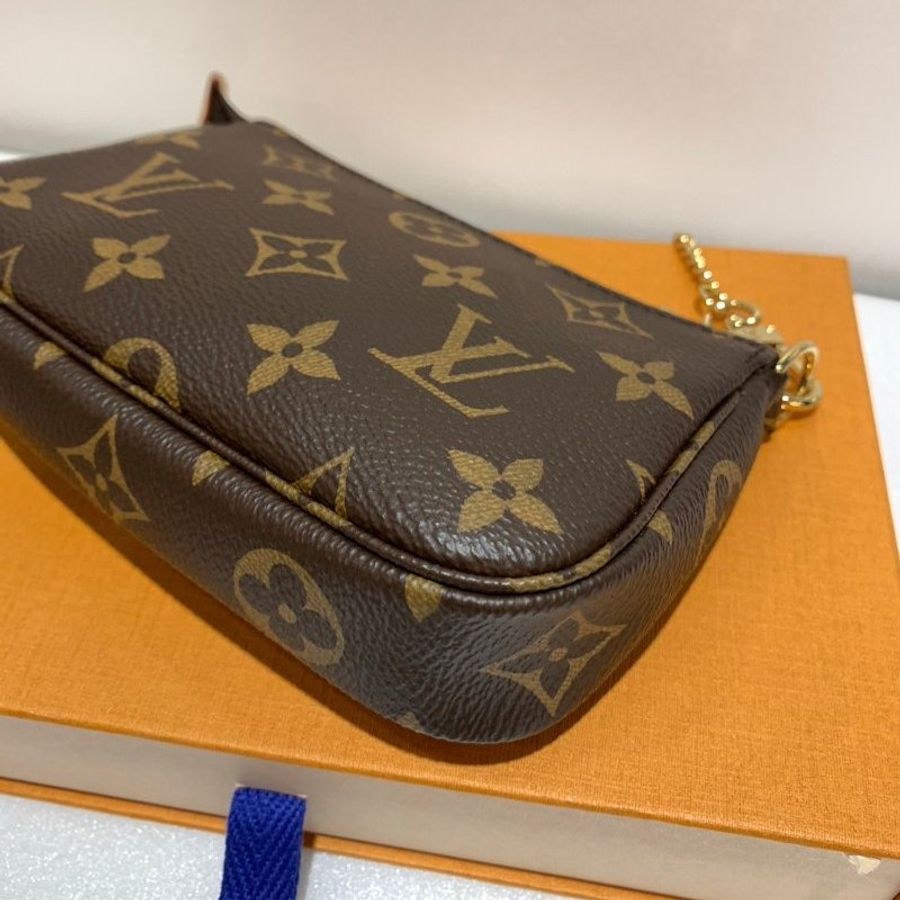 LV 迷你麻將包/腋下包/手提包 M58009 近全新-4