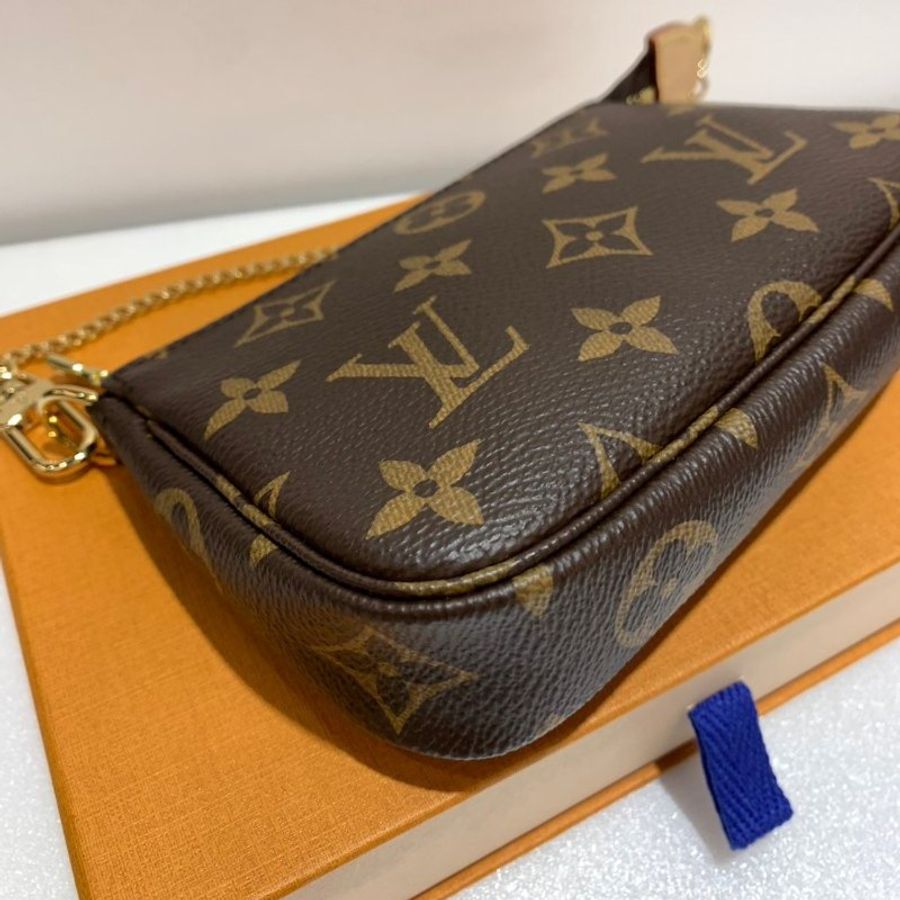 LV 迷你麻將包/腋下包/手提包 M58009 近全新-7