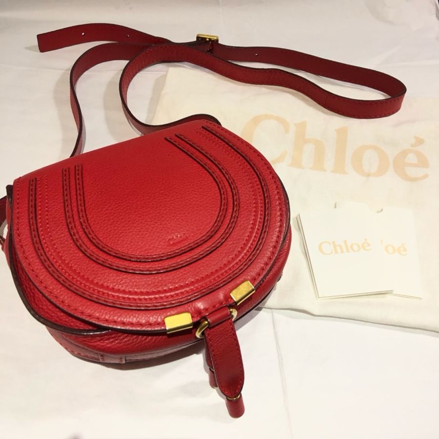 正chloe marcie鈴谷包小mini紅色斜背包側背包可放短夾(faye黑drew全新TESS後背包penelope大woody二手sense長夾Tess-0