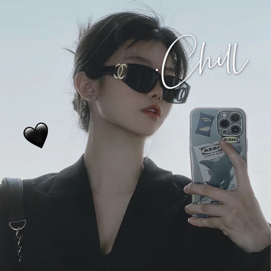 🔥爆款墨鏡🕶️釋出🔥#Chanel 絕版 #大Clogo #墨鏡 #vintage 鏤空logo #太陽眼鏡 小臉神器😍稀有美品💕-0