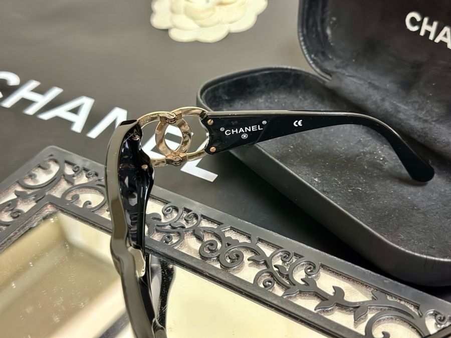 🔥爆款墨鏡🕶️釋出🔥#Chanel 絕版 #大Clogo #墨鏡 #vintage 鏤空logo #太陽眼鏡 小臉神器😍稀有美品💕-19