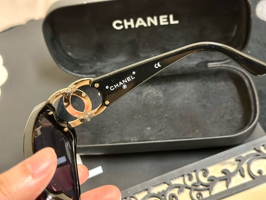 🔥爆款墨鏡🕶️釋出🔥#Chanel 絕版 #大Clogo #墨鏡 #vintage 鏤空logo #太陽眼鏡 小臉神器😍稀有美品💕-22
