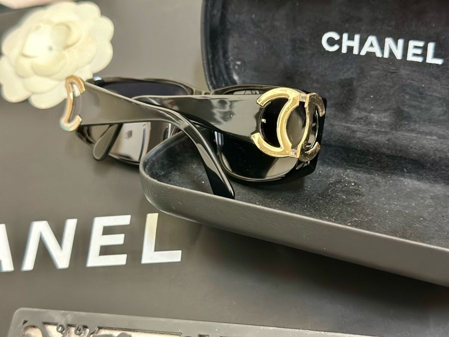 🔥爆款墨鏡🕶️釋出🔥#Chanel 絕版 #大Clogo #墨鏡 #vintage 鏤空logo #太陽眼鏡 小臉神器😍稀有美品💕-28