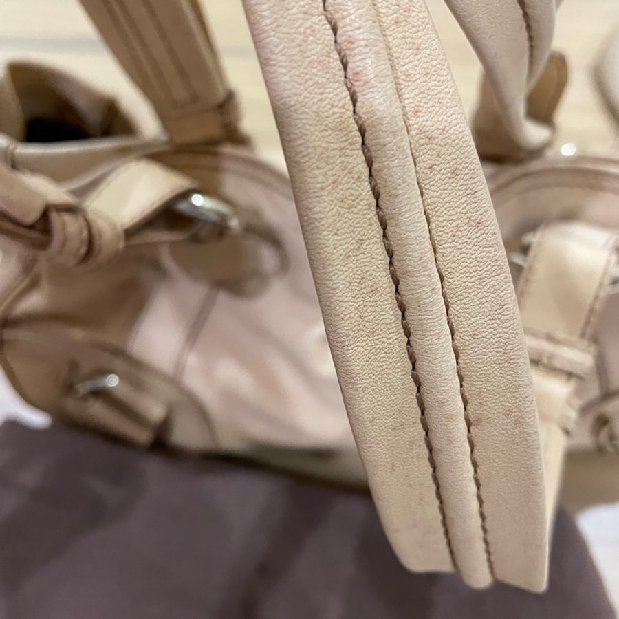 Celine 小牛皮金扣復古肩背/手提包-4