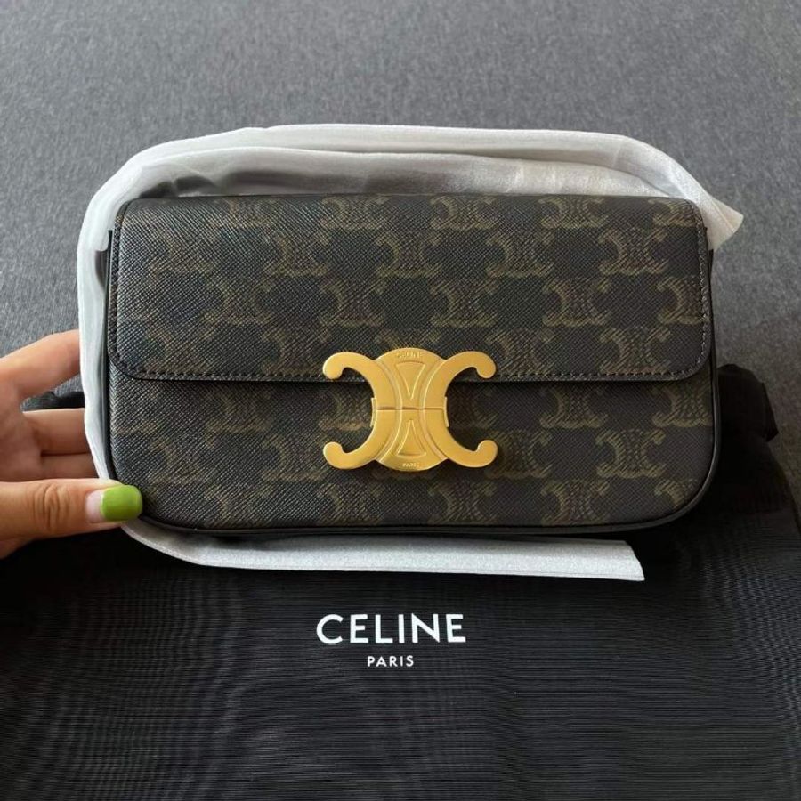 Celine 老花凱旋門 腋下包  超级百搭耐看 Lisa同款 尺寸20*10*4cm-3
