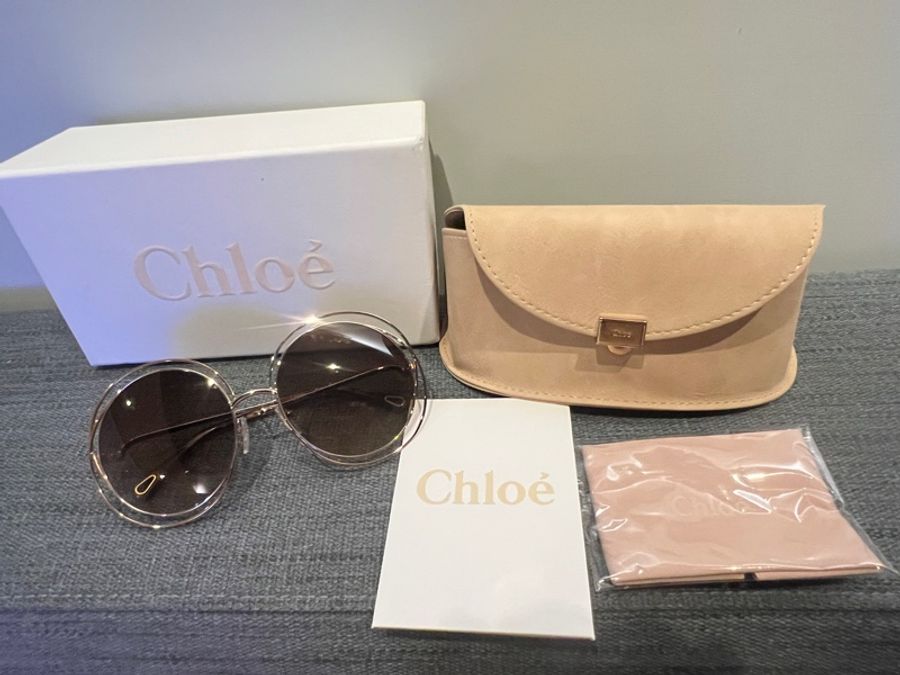 Chloe’墨鏡/雙圈/漸層色/棕色鏡面/-4