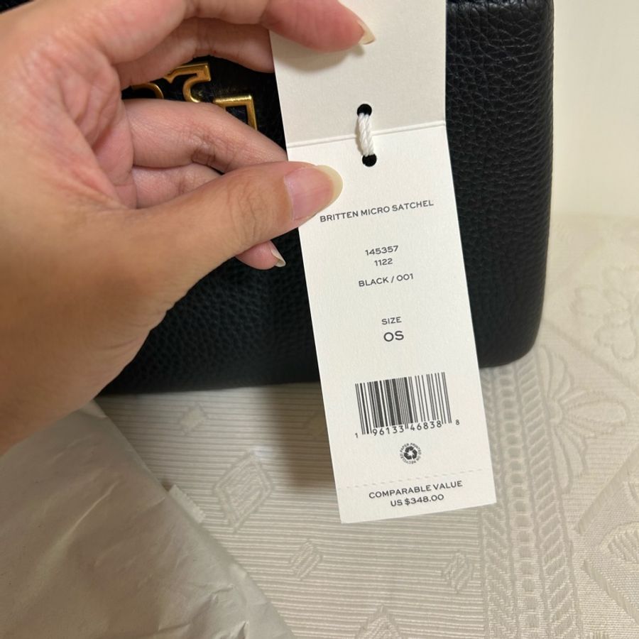 Tory Burch Britten Micro Satchel TB 鏤空 浮雕 斜背包-6
