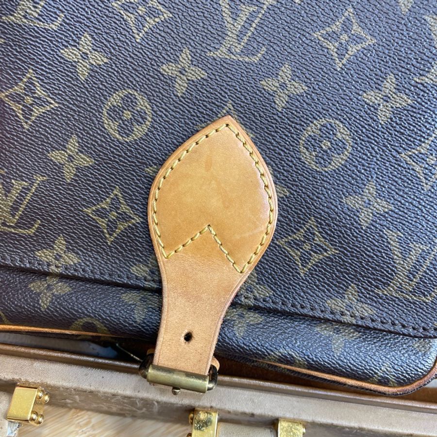 Louis Vuitton 老花MM中款方形馬蹄包💓復古貨色-2