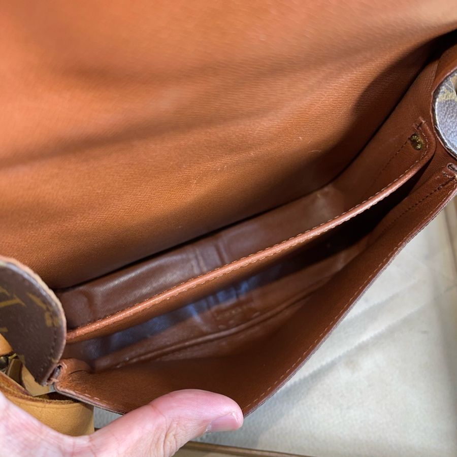 Louis Vuitton 老花MM中款方形馬蹄包💓復古貨色-19