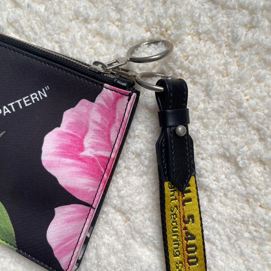 Off-White™ 黑色 杜鵑花 雙平袋 手拿包-6