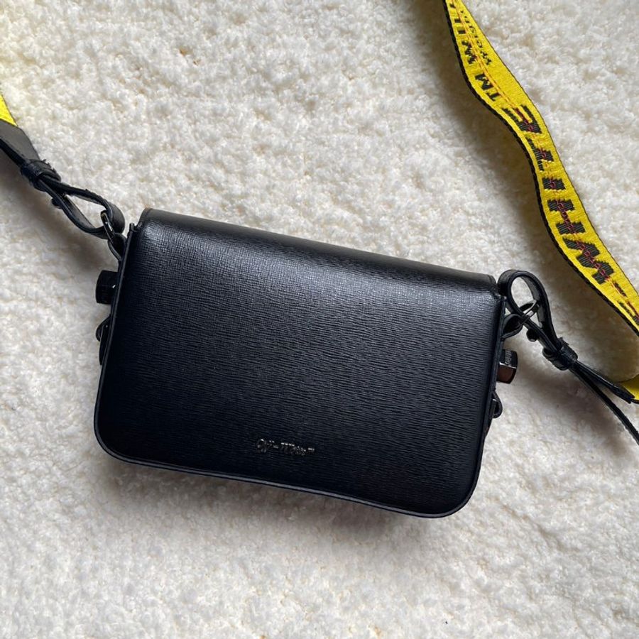 Off-White™ 工業帆布背帶夾子包-5