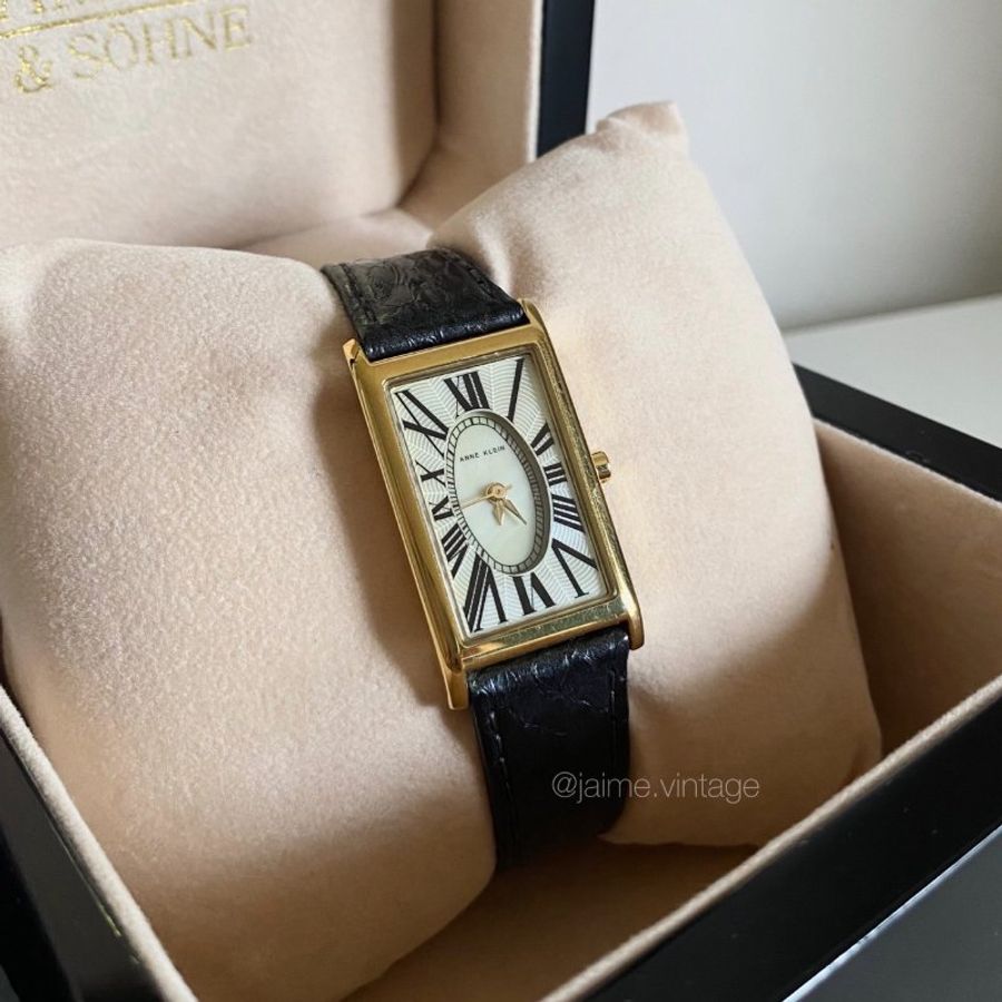 ❌售出❌J’aime Vintage | Anne Klein 老款坦克錶-0