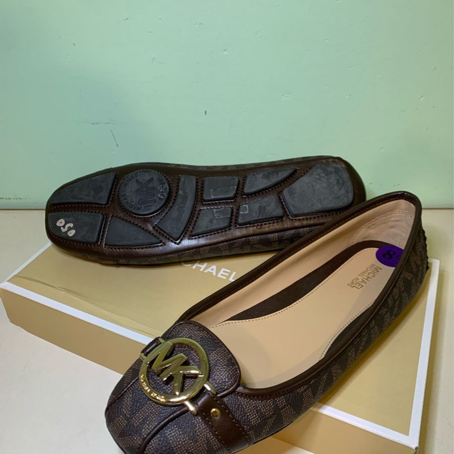 Michael Kors MK滿版老花紋平底鞋 娃娃鞋 8.5號-2